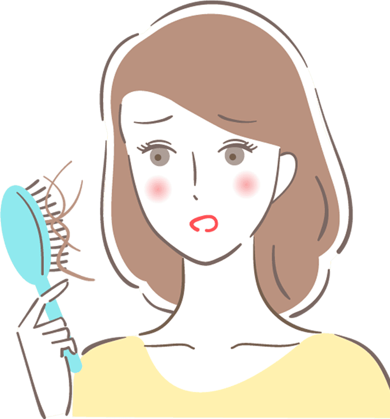頭皮がかゆい、フケ、抜け毛が気になる